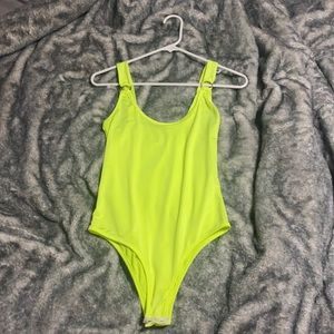Lime green never before wine leotard | Adult Medium 💚